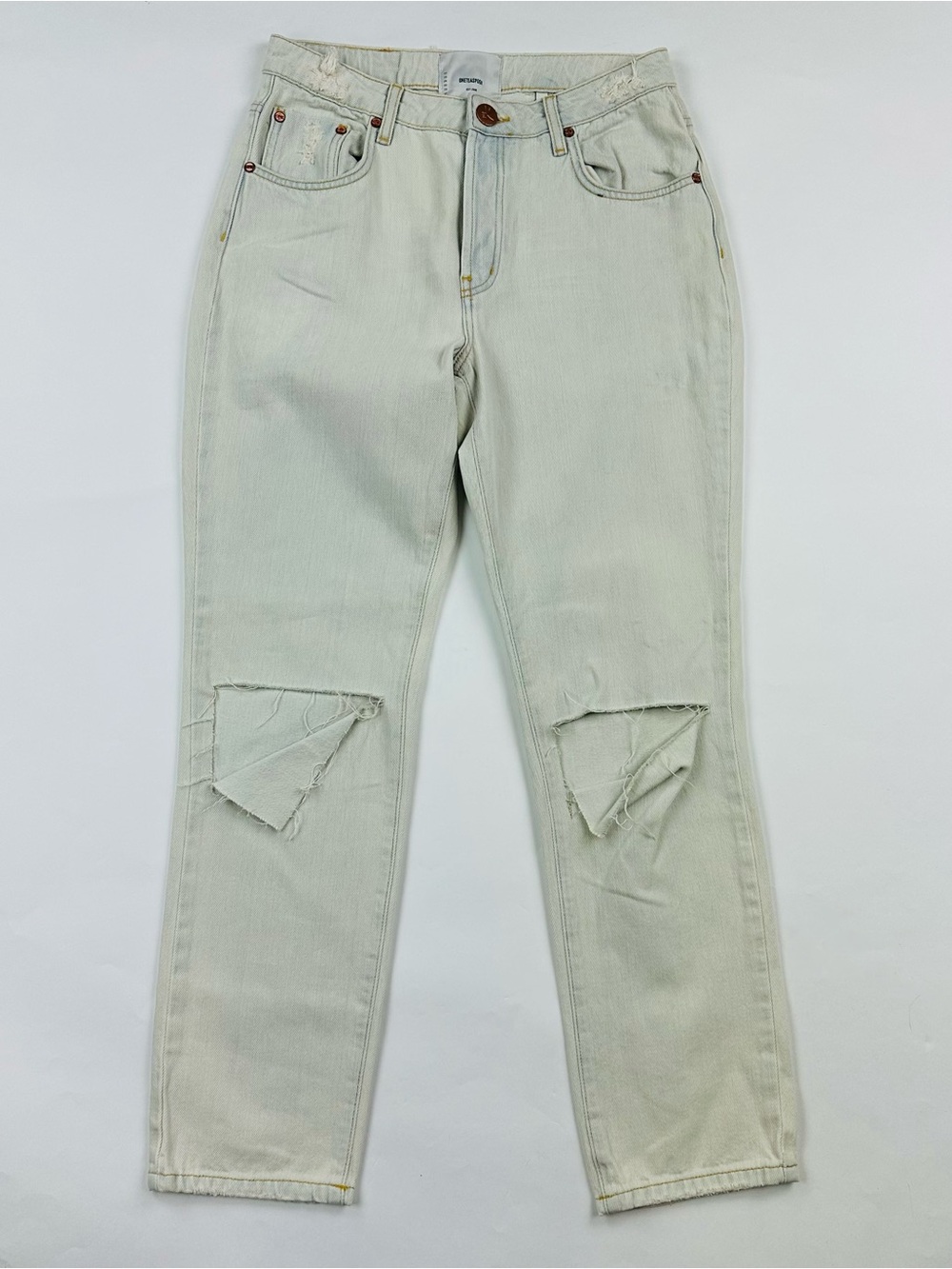 One Teaspoon Brando HW AWS Baggie Distressed Jeans Size 29 NWT